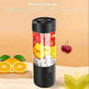 Portable Blender Cup USB Electric Fruit Juicer Rechargeable for Outdoor Sports Travel Camping - Black_5